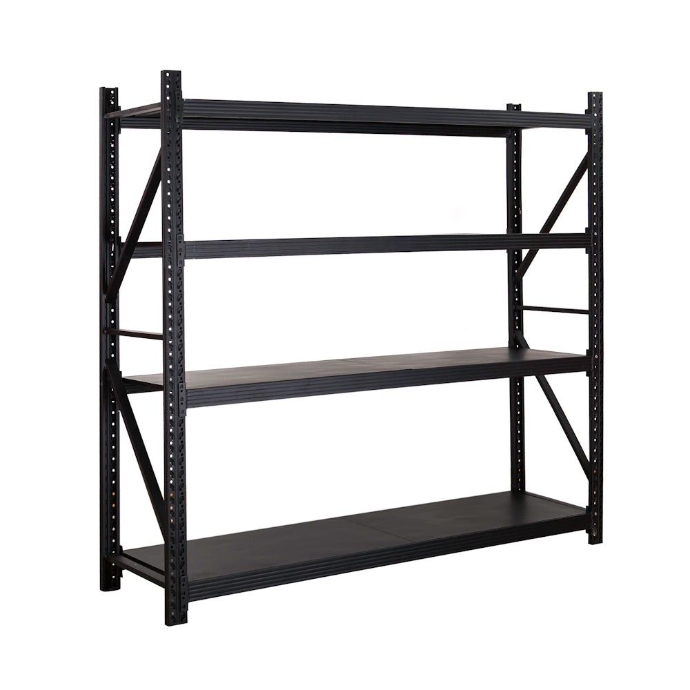 Magazijnstelling Zwart 200×60×200 cm – 300 kg per niveau | BlackRack